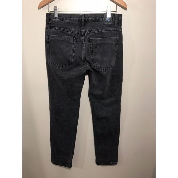 One Teaspoon Distressed Jeans Womens 24 Ripped Washed Denim Black - Picture 3 of 7